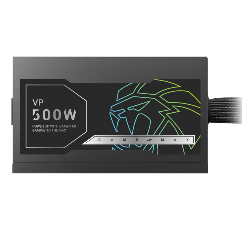 GameMax VP 500S 500 Watts Power Supply 80+ Bronze - Black GameMax VP 500S 500 Watts Power Supply 80+ Bronze - Black